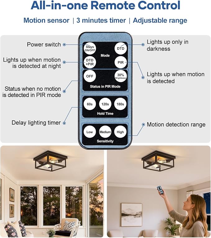 Motion Sensor Outdoor Ceiling Light - Image 6