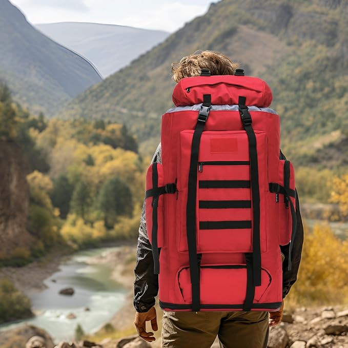 Hiking Backpack for Men 70L/100L Camping Backpack Military Rucksack Molle 3 - Image 7