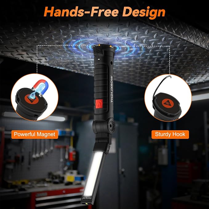 Magnetic Work Light 6Pack, Rechargeable LED Work Light - Image 4