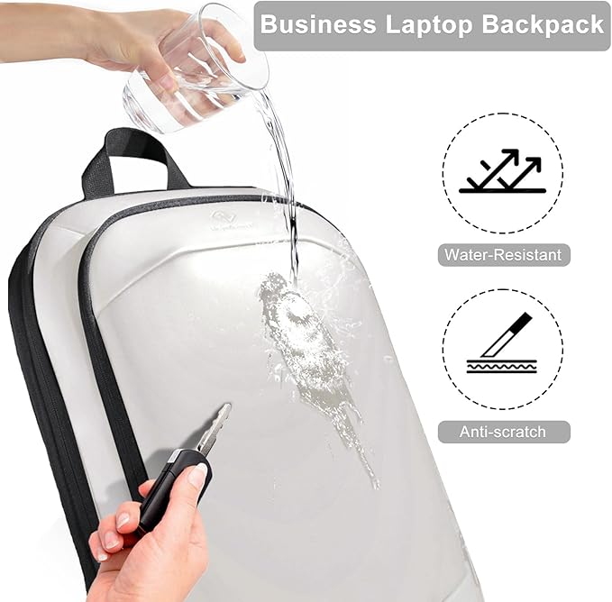hk Business Backpack for Men 17 Inch, Slim & Expandable Waterproof Travel - Image 5