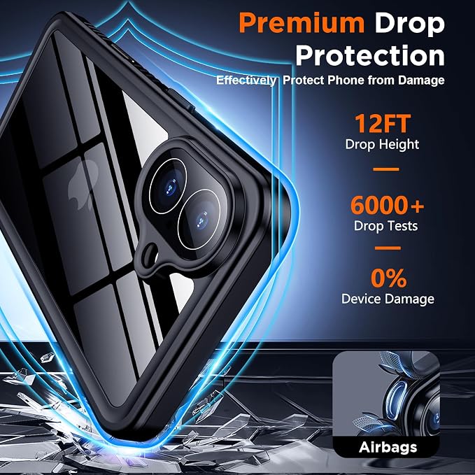 SPIDERCASE for iPhone 17 Case Waterproof, Built-in Lens & Screen Protector - Image 4