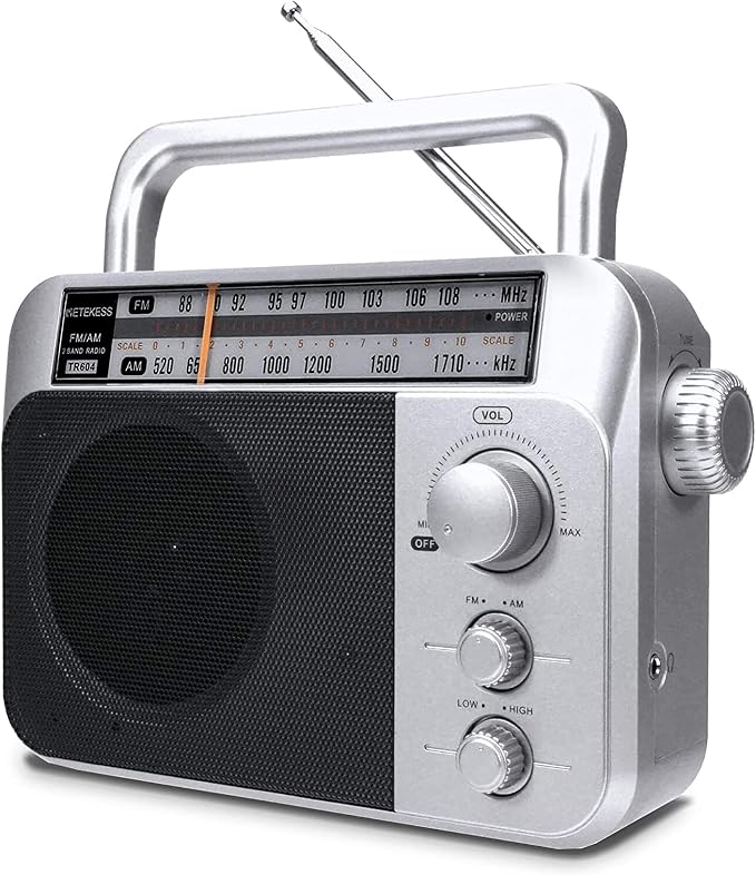 Retekess TR604 AM FM Radio Portable Transistor Analog Radio by Retekess