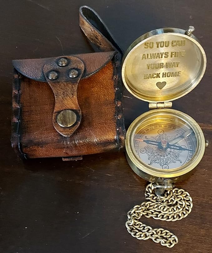 Pocket Compass for Hiking, Survival Instrument Antique “So You Can Always Find - Image 5