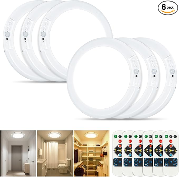 Rechargeable Ceiling Light, No Wiring Battery Operated Ceiling Lights by Rodalims