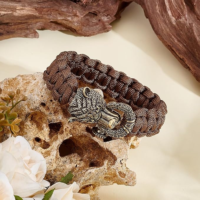 NBEADS Brass Paracord Beads, Spacer Beads - Image 4