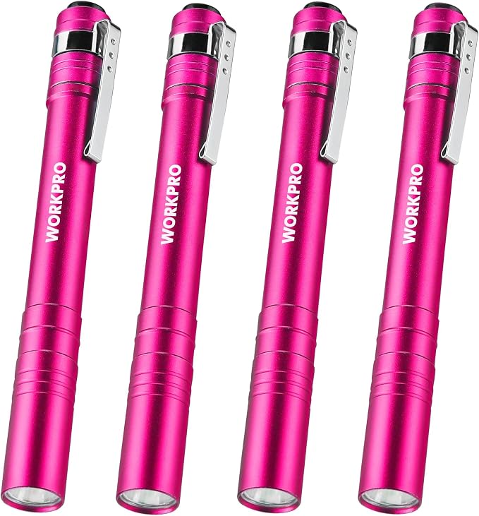 WORKPRO LED Pen Light, Aluminum Pen Flashlights, Pocket Flashlight by WORKPRO