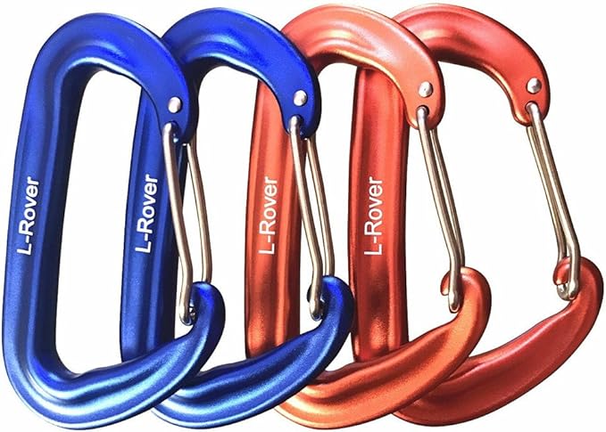 L-Rover Carabiner, 12KN Lightweight Heavy Duty Carabiner Clips, Aluminium by Ultra+Sturdy+Carabiner