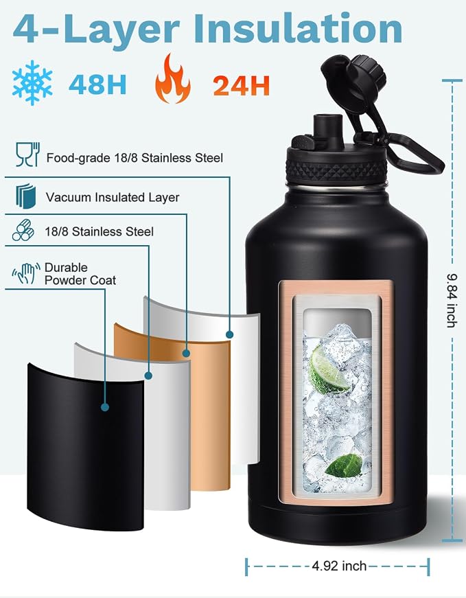 64 OZ Insulated Water Bottles - Image 5