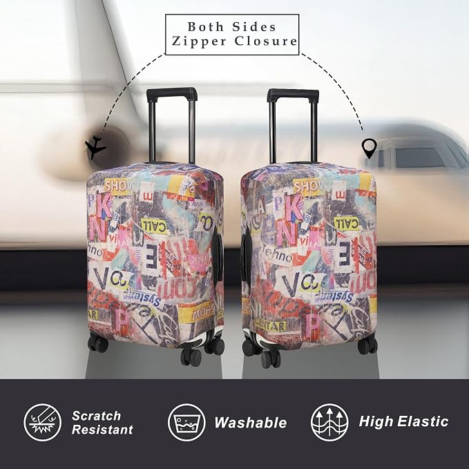 Explore Land Travel Luggage Cover Suitcase Protector Fits 27-30 Inch Case - Image 2