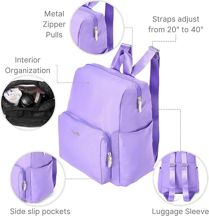 Carryall Packable Lightweight Travel Backpack 14x11" Folding Compact Nylon - Image 5