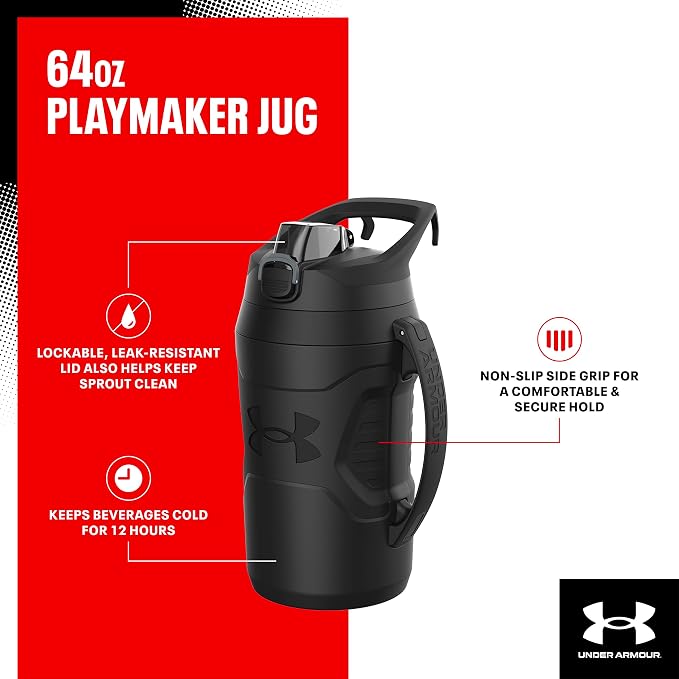 Under Armour Half Gallon Water Bottle Insulated, 64oz Insulated Water Bottle - Image 2