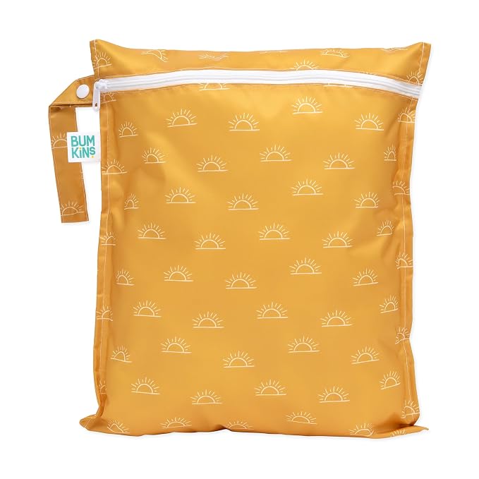 Bumkins Waterproof Wet Bag for Baby, Swim Suit, Cloth Diapers, Pump Parts by Bumkins
