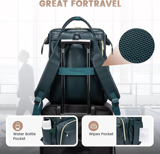 LOVEVOOK Leather Laptop Backpack - Image 5