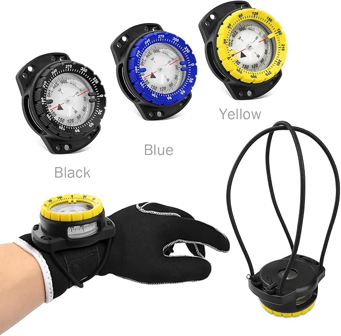 Scuba Dive Compass, Waterproof 5ATM Marine Navigation Wrist Compass - Image 6