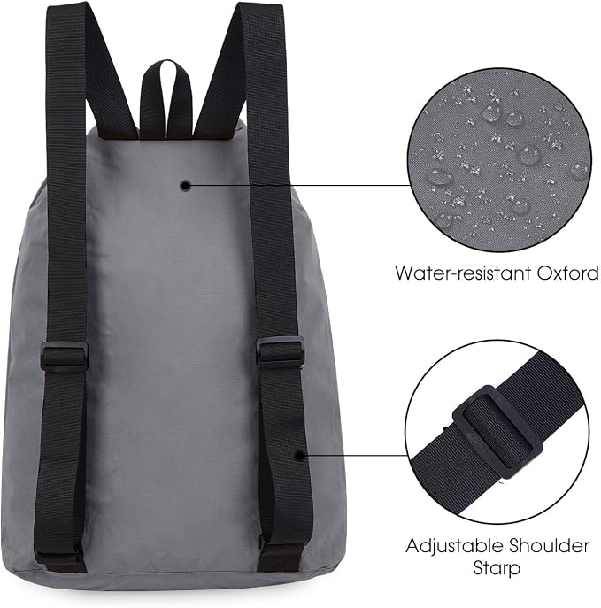 WANDF Swim Bag Mesh Drawstring Backpack Beach Backpack - Image 4
