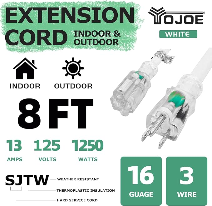 YOJOE Indoor Outdoor Extension Cord - Image 2