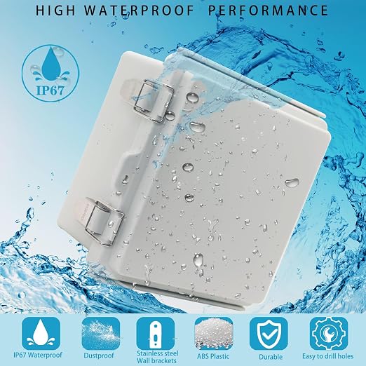Outdoor Waterproof Electrical Box Junction Box Weatherproof IP67 ABS Plastic - Image 2