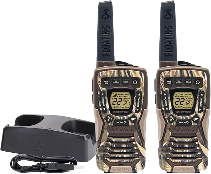 Cobra ACXT1035R FLT CAMO Waterproof Walkie Talkies by CobraElectronics
