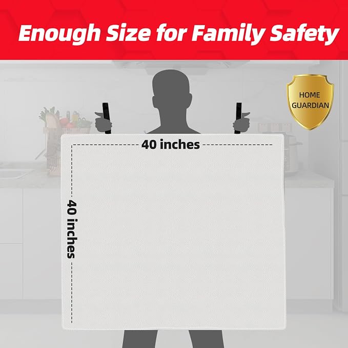 LaSyL Blanket Emergency for Home, Fire Supression Blanket Good for Home Safety - Image 5