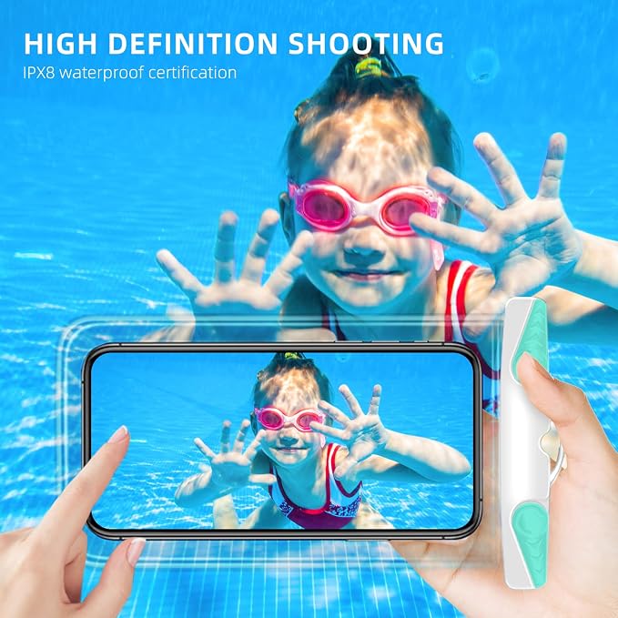 IPX8 Waterproof Phone Pouch for 16/15/14/13/12 Pro Max & Galaxy S24/S23 - Image 3