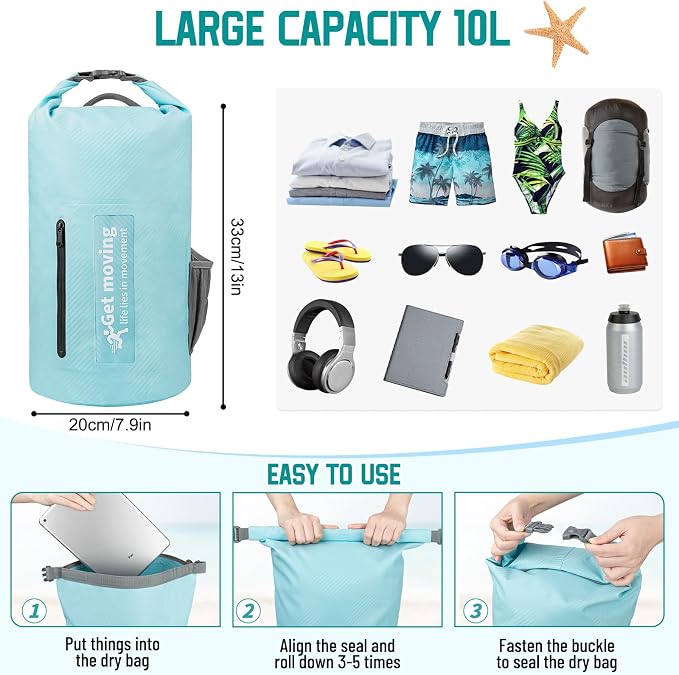 BKNOOU Dry Bag Waterproof Backpack - Image 4