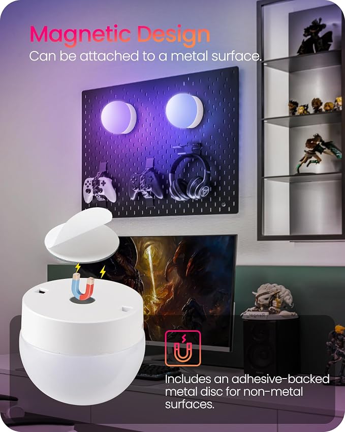 Rechargeable Light Bulbs with Remote Control, 4 Packs Battery Operated Light - Image 6