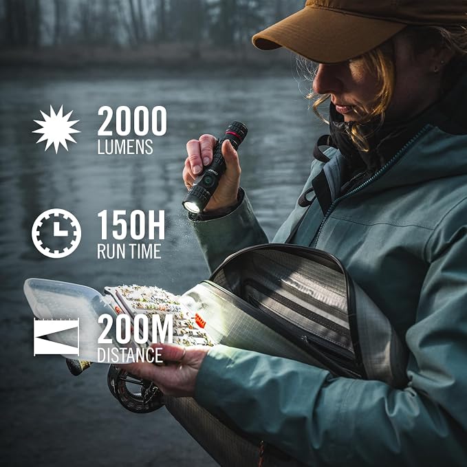 Coast PX200R 2000 Lumen Rechargeable LED Flashlight, Twist Focus, 2-Position - Image 2