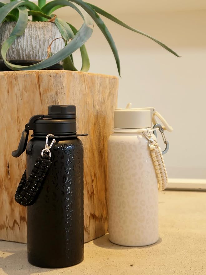 KXIAOCHEN Insulated Water Bottle, Stainless Steel Water Bottle, 2 Lids - Image 9
