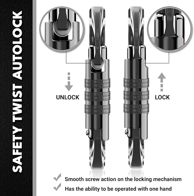 Rhino Produxs 12kN Heavy Duty Carabiner Clips, - Image 3