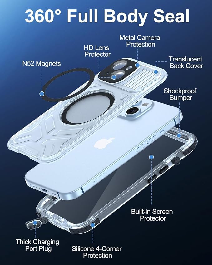 for iPhone 15 Plus Waterproof Case - Image 4