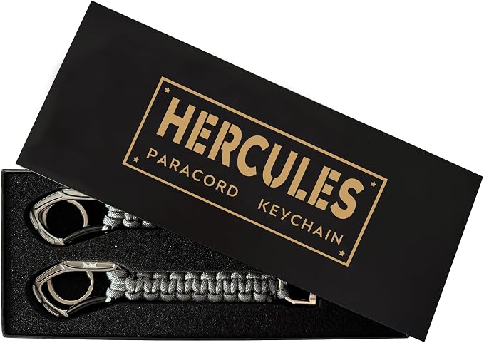 HERCULES Paracord Keychain Set – 2 Pack Lanyard Rope by HERCULES