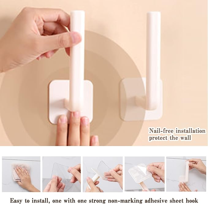 4Pcs Wall Hooks，Multi-Purpose Wall Hangers - Image 3