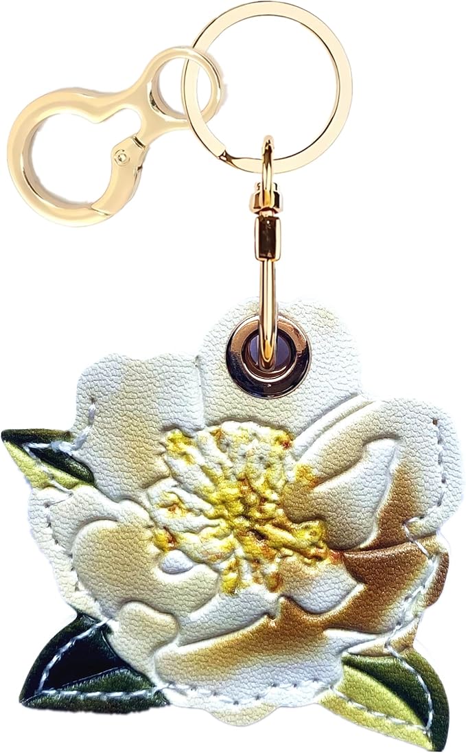 Leather Keychain Holder Case Compatible by BORKUANA