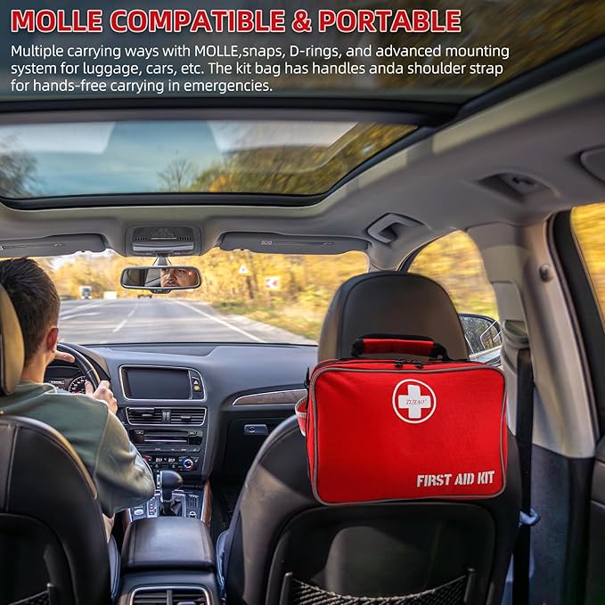 Comprehensive Premium 430 Piece Emergency First Aid Kit, Large Medical Kits - Image 5