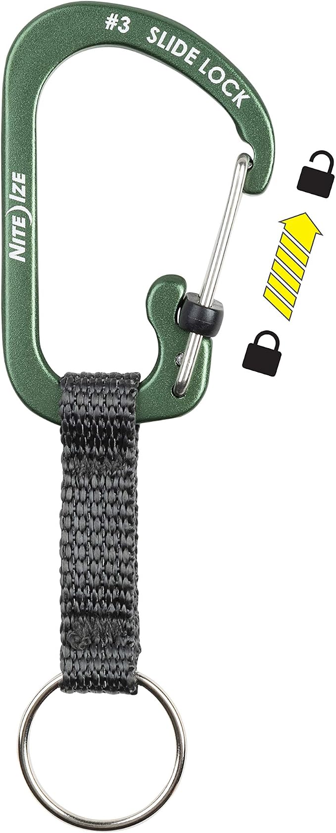 Nite IZE CSLAW3-08-R6 Locking Carabiner Keychain - Image 2