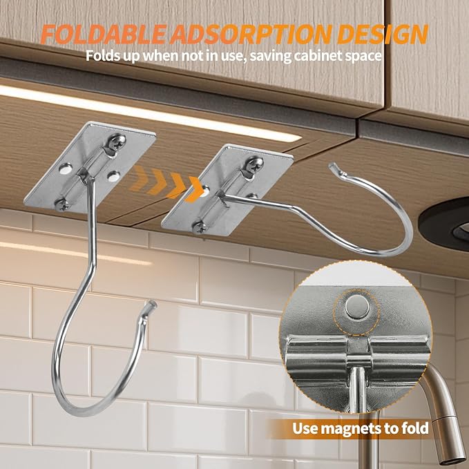 2PCS Banana Hook Under Cabinet, Adhesive Bananas Hanger - Image 4