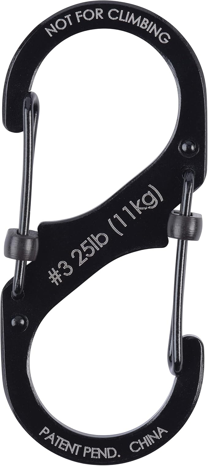 Nite Ize LSB3-01-R6 S-Biner SlideLock Dual Locking Carabiner, Size #3 - Image 3