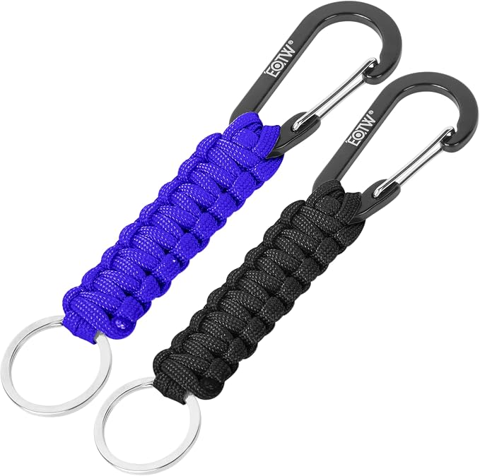 EOTW Paracord Keychain for Men Women Paracord Carabiner Backpack Keychain by EOTW