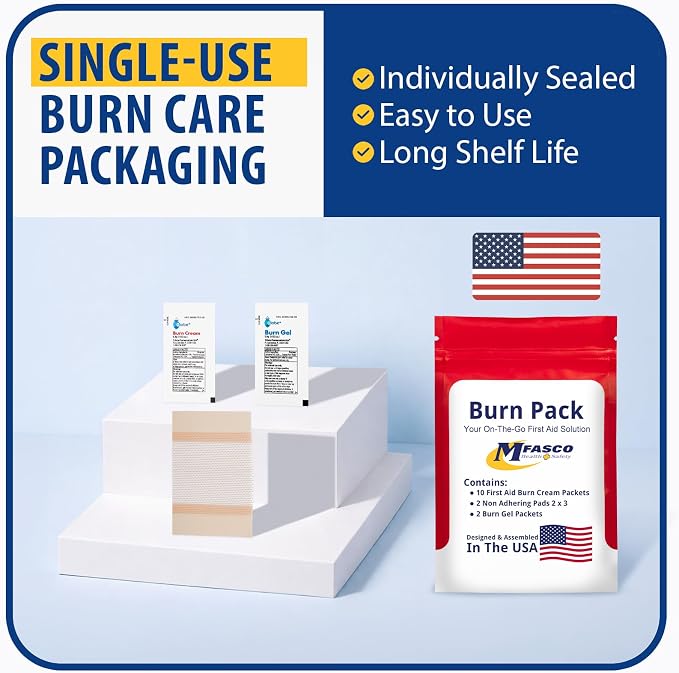 MFASCO First Aid Kit Refill Burn Care Refill Pack - Image 3