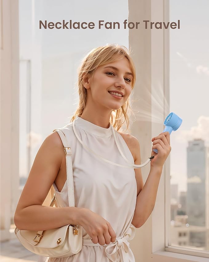 Portable Mini Handheld Turbo 4 Speed High Velocity Personal Fan, Max 16H - Image 6