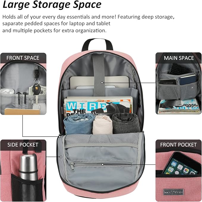 MAXTOP Travel Laptop Backpack Business Anti-theft Backpacks Water Resistant - Image 2