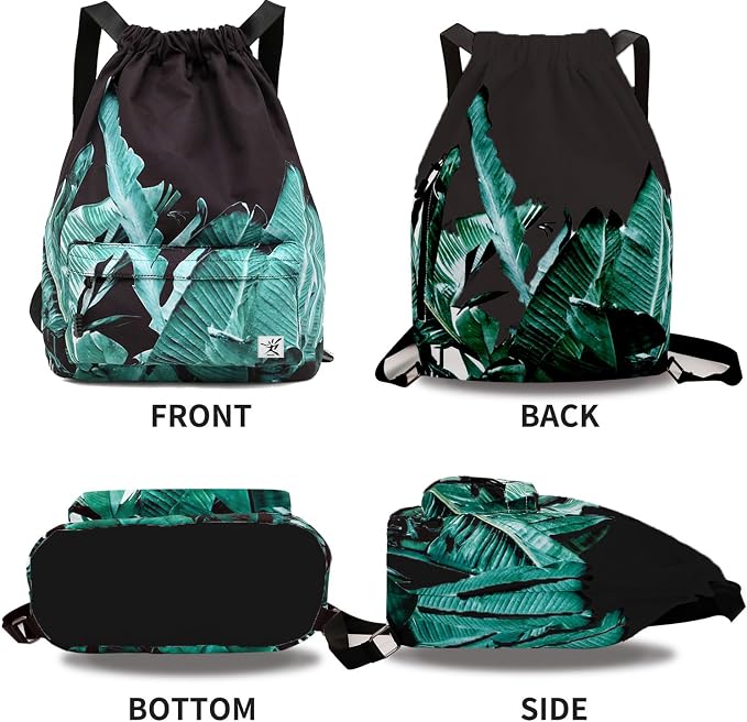 Waterproof Drawstring Bag, Gym Bag Sackpack Sports Beach Backpack - Image 2
