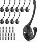 Heavy-Duty Metal Coat Hooks for Wall, Double Robe Hooks for Coat by PRIGVOT