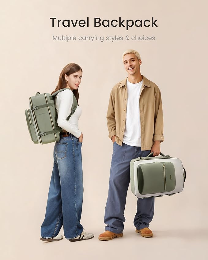 LOVEVOOK 56L Travel Backpack for Women & Men, Airline Approved Carry On Luggage - Image 7