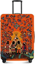 Native American Tribal Teepee Travel Luggage Cover -Stretchable Airplane by ANNAQUEEN