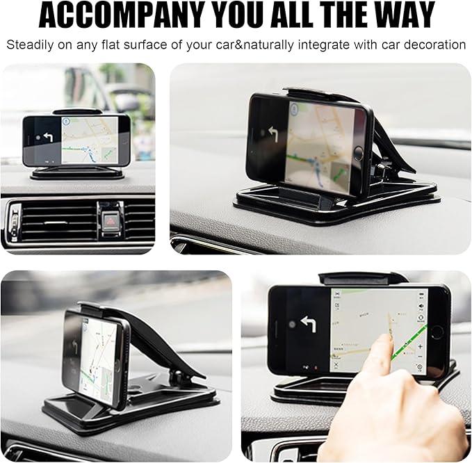 Car Phone Holder Mount for Dashboard, Universal Anti-Slip Dashboard Cell Phone - Image 6