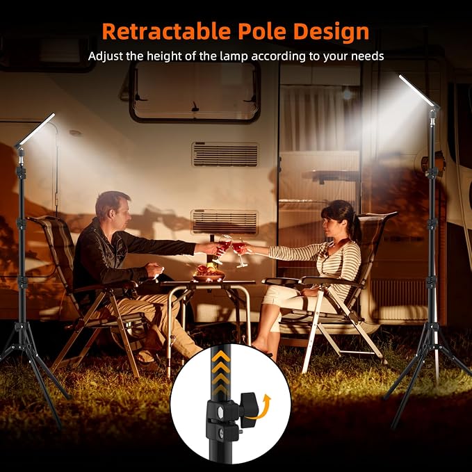 Camping Light, Telescoping Lantern Light, Work Lights - Image 6