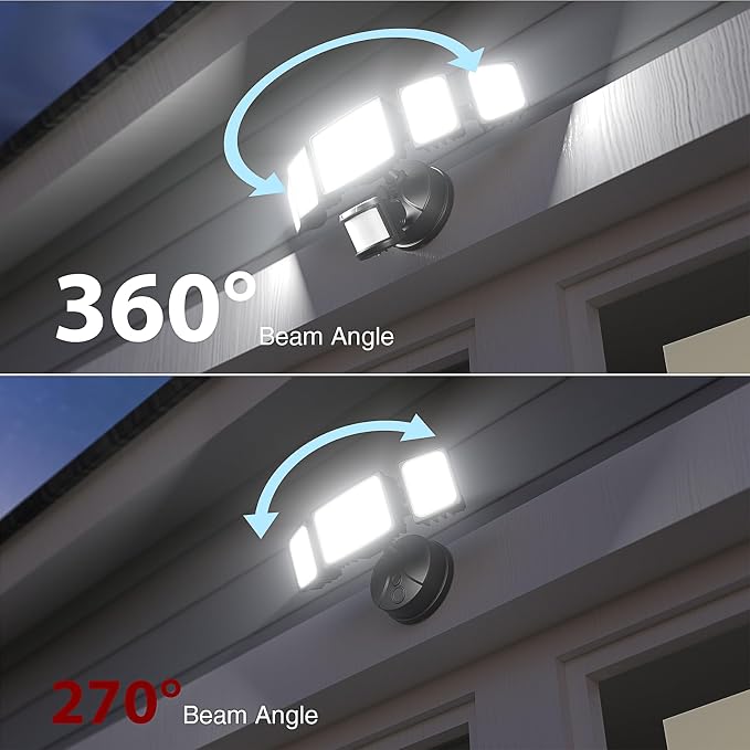 Onforu 150W 15000LM LED Security Lights Motion Sensor Outdoor, Dusk to Dawn - Image 3