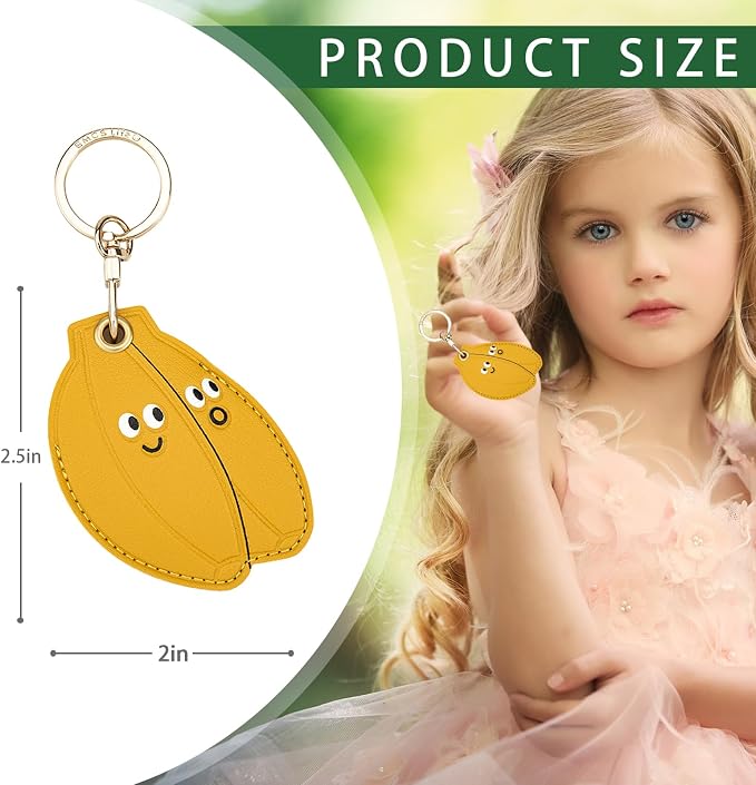Leather Keychain Case Holder Compatible - Image 2