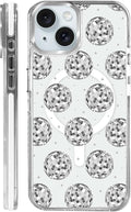 Case for iPhone 13/14, Disco Ball Grayish White Phone Case Design，for Women by Toulas